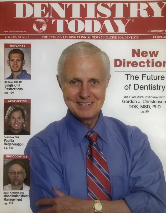 Cover of Dentistry Today listing Dr. Roger K. Warren&rsquo;s article, Mandibular Molar Management